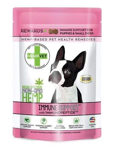 Pets Winey Bitches Co IMMUNE SUPPORT REWARDS+ with CBD + Immunopeptide™(30 chews/bag) WineyBitchesCo
