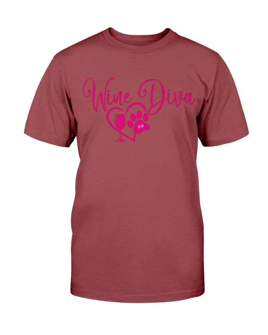 Shirts Antque Cherry Red / S Winey Bitches Co New "Wine Diva 2" Ultra Cotton T-Shirt WineyBitchesCo