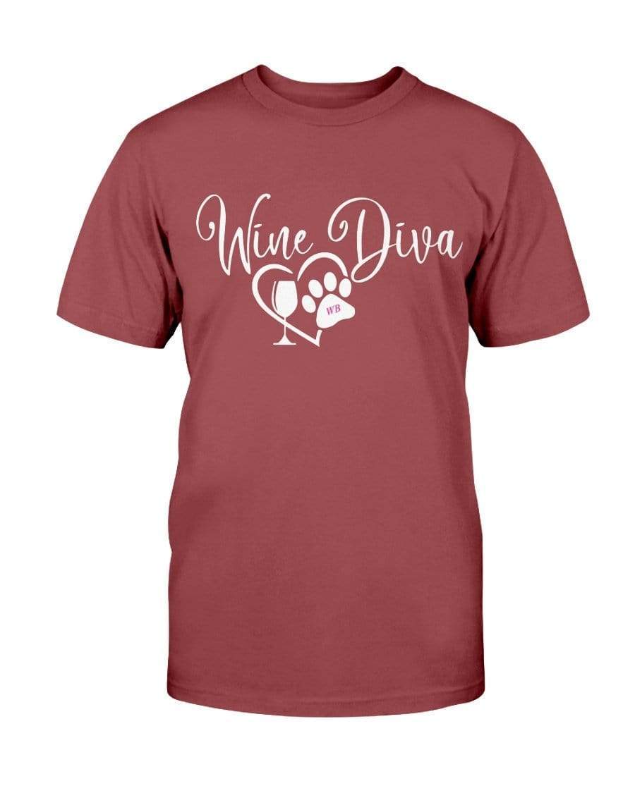 Shirts Antque Cherry Red / S Winey Bitches Co New "Wine Diva 2" Ultra Cotton T-Shirt WineyBitchesCo