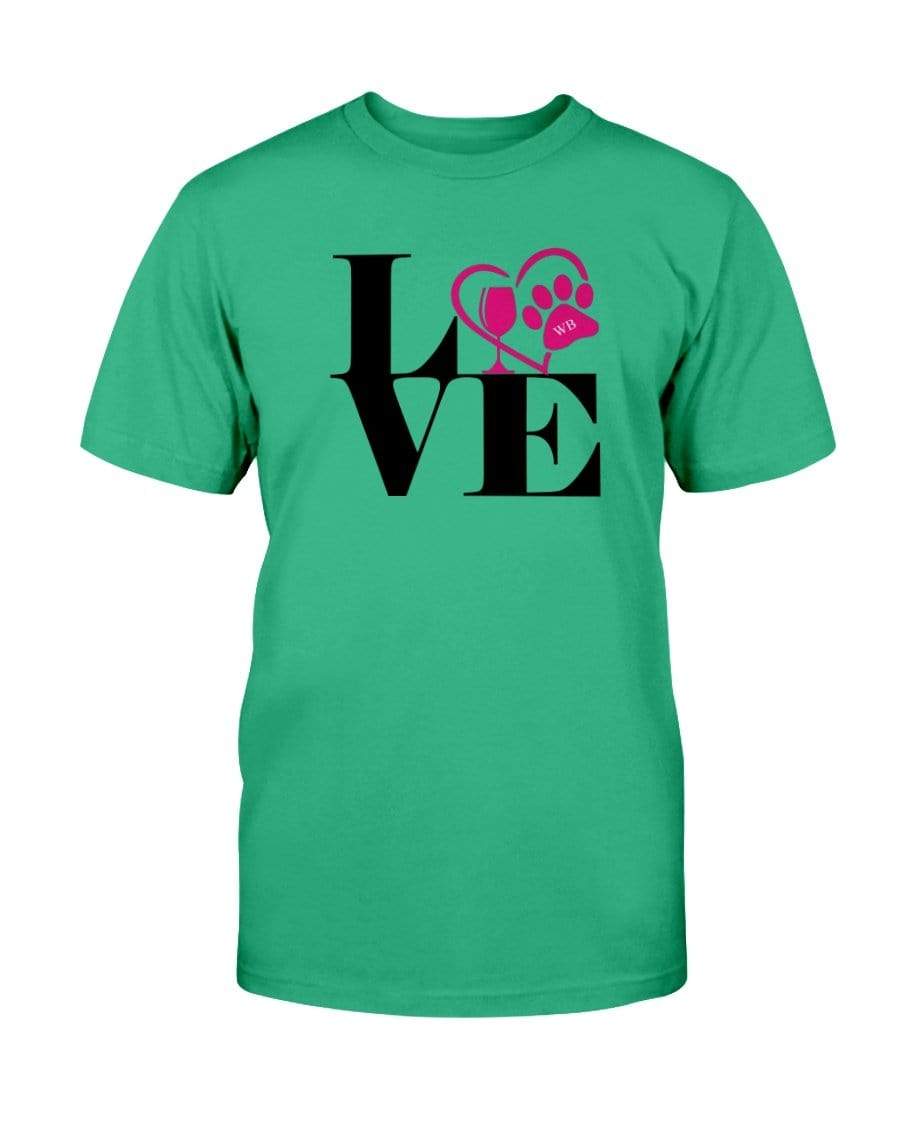 Shirts Antque Irish Green / S Winey Bitches Co "Love Squared" Ultra Cotton T-Shirt WineyBitchesCo