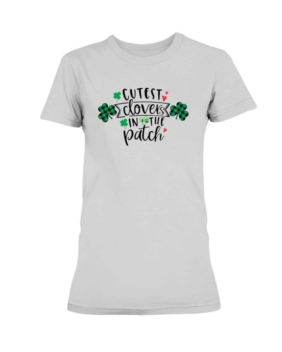 Shirts Ash Grey / S Winey Bitches Co "Cutest Clovers in the Patch" Ladies Missy T-Shirt WineyBitchesCo