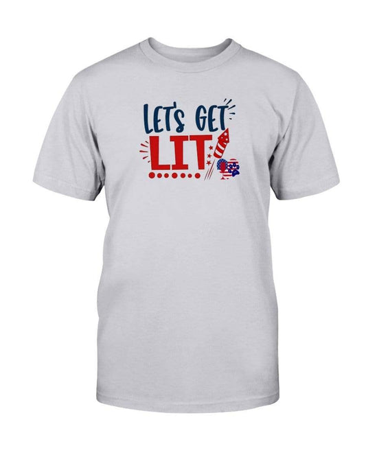 Shirts Ash / S Winey Bitches Co "Let Get Lit" Ultra Cotton T-Shirt WineyBitchesCo