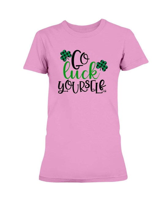 Shirts Azalea / S Winey Bitches Co "Go Luck Yourself" Ladies Missy T-Shirt WineyBitchesCo