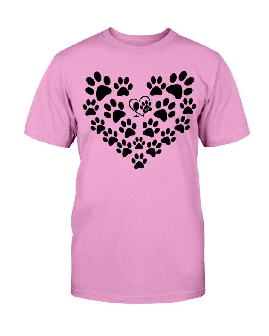 Shirts Azalea / S Winey Bitches Co Heart Paws (Black) Ultra Cotton T-Shirt WineyBitchesCo