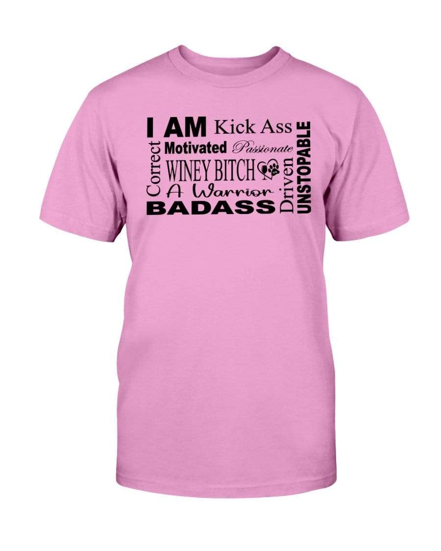 Shirts Azalea / S Winey Bitches Co "I Am Motivated" Black Lettering-Ultra Cotton T-Shirt WineyBitchesCo