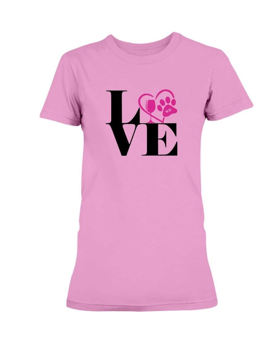 Shirts Azalea / S Winey Bitches Co "Love Squared" Ladies Missy T-Shirt WineyBitchesCo