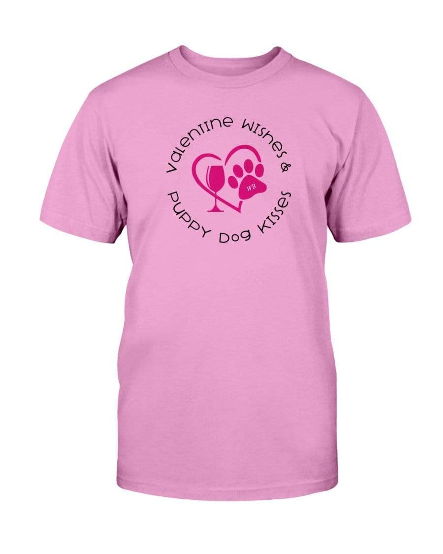 Shirts Azalea / S Winey Bitches Co "Valentine Wishes And Puppy Dog Kisses" (Heart) Ultra Cotton T-Shirt WineyBitchesCo