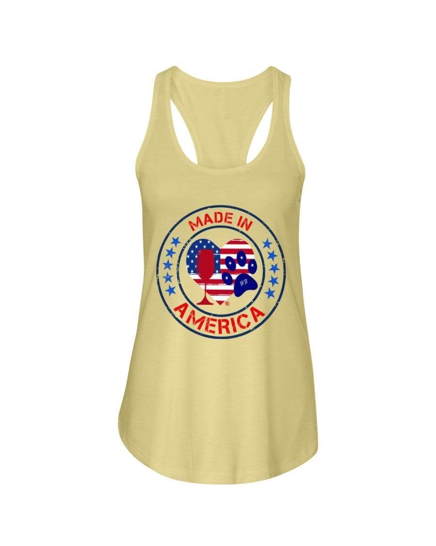 Shirts Banana Cream / XS Winey Bitches Co "Made In America" Ladies Racerback Tank WineyBitchesCo