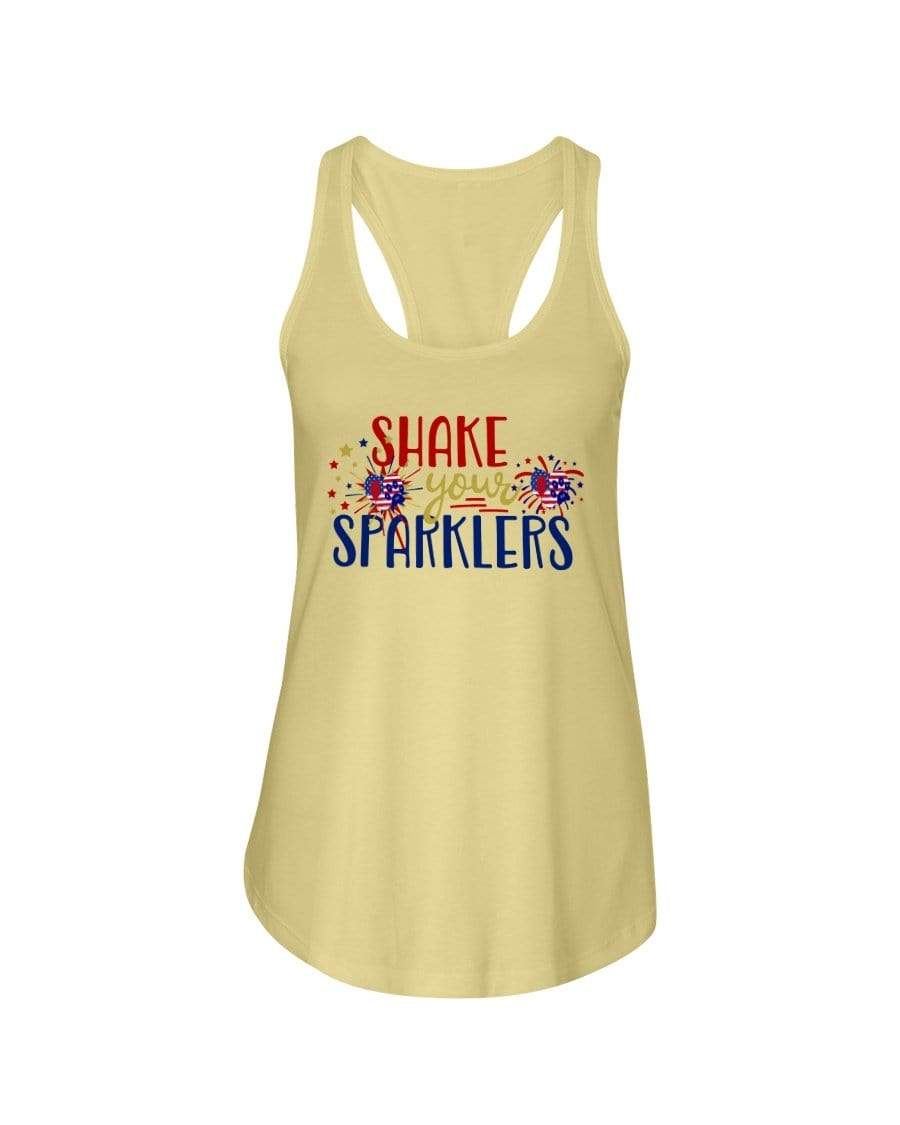 Shirts Banana Cream / XS Winey Bitches Co "Shake your Sparklers"  Ladies Racerback Tank WineyBitchesCo