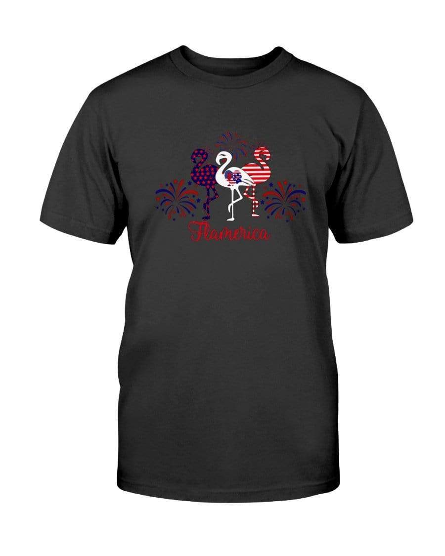 Shirts Black / S Winey Bitches Co " Flamerica" Patriotic Flamingo Ultra Cotton T-Shirt WineyBitchesCo