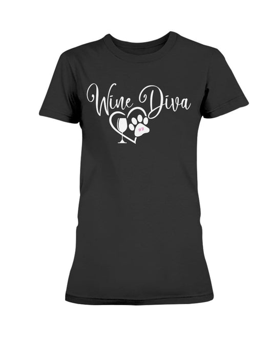 Shirts Black / XS Winey Bitches Co New "Wine Diva 2" Ultra Ladies T-Shirt WineyBitchesCo