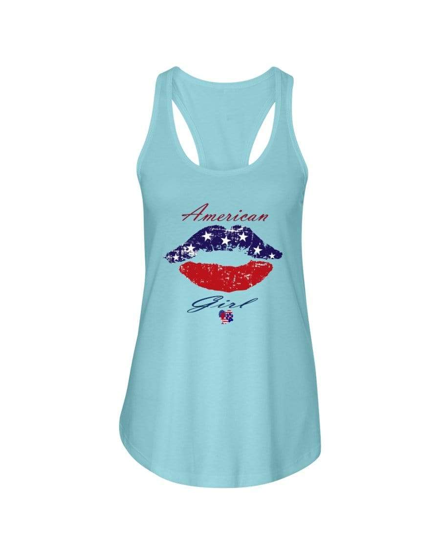 Shirts Cancun / XS Winey Bitches Co "American Girl" Ladies Racerback Tank WineyBitchesCo