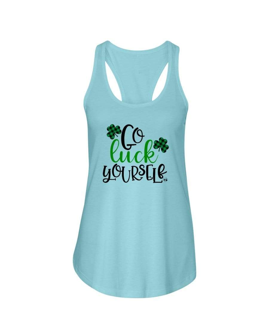 Shirts Cancun / XS Winey Bitches Co "Go Luck Yourself" Ladies Racerback Tank Top* WineyBitchesCo