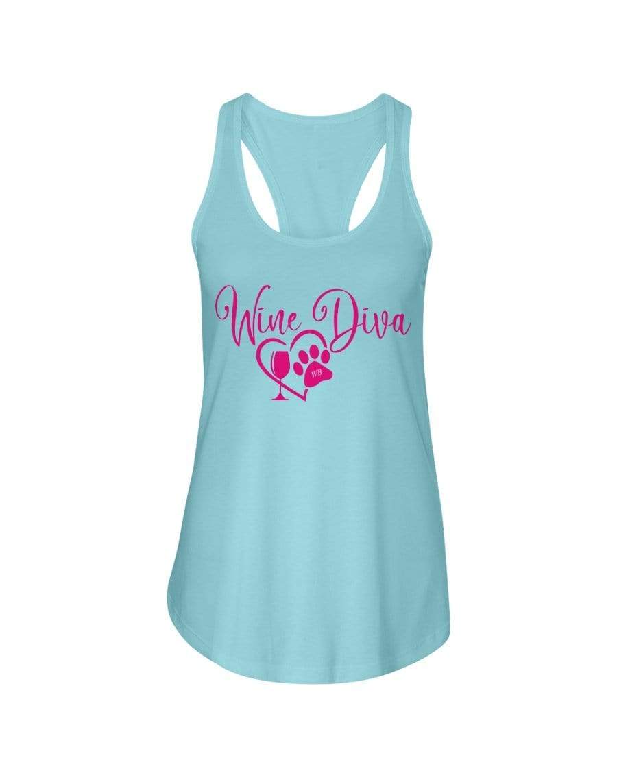 Shirts Cancun / XS Winey Bitches Co "Wine Diva 2" Ladies Racerback Tank WineyBitchesCo