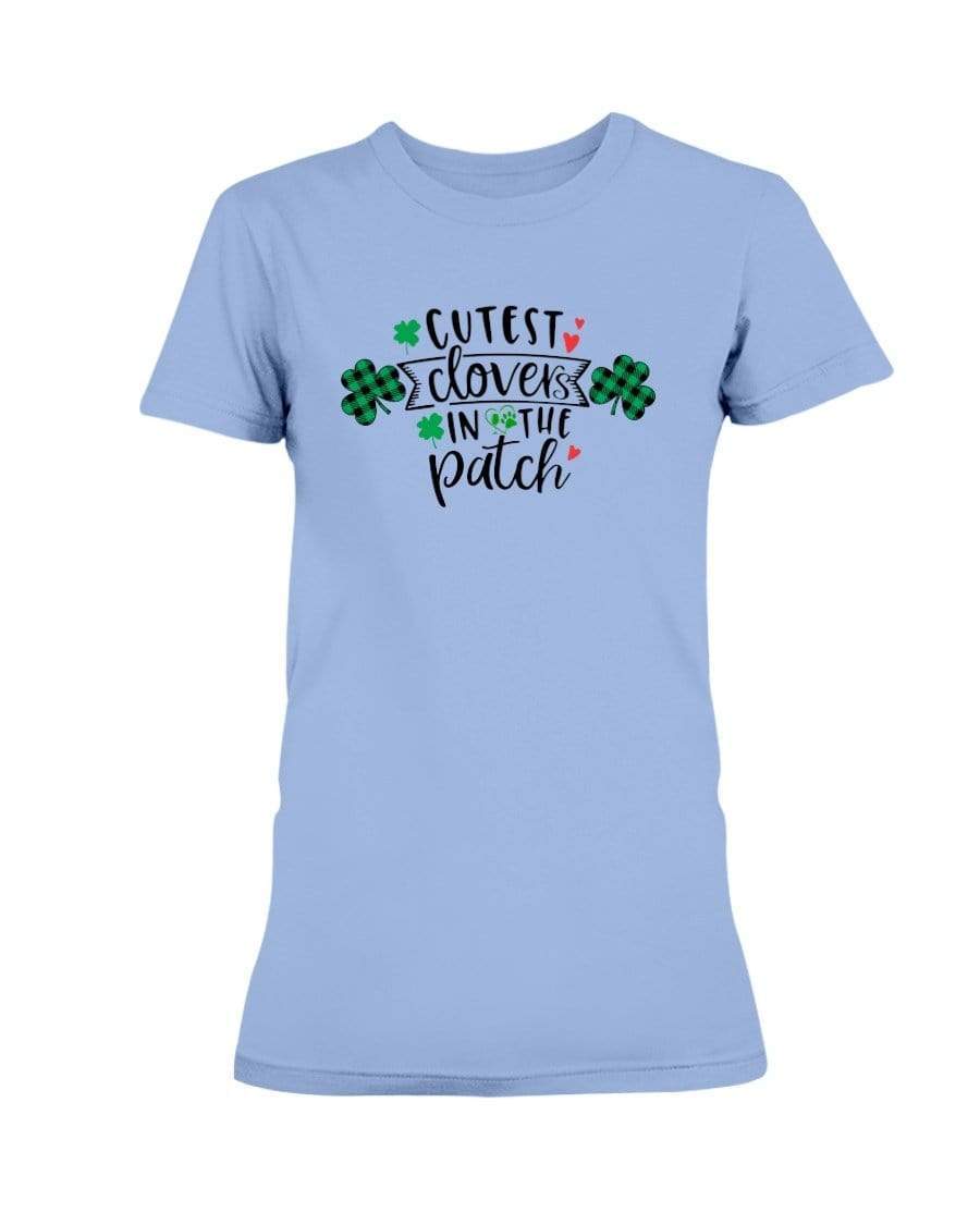 Shirts Carolina Blue / S Winey Bitches Co "Cutest Clovers in the Patch" Ladies Missy T-Shirt WineyBitchesCo