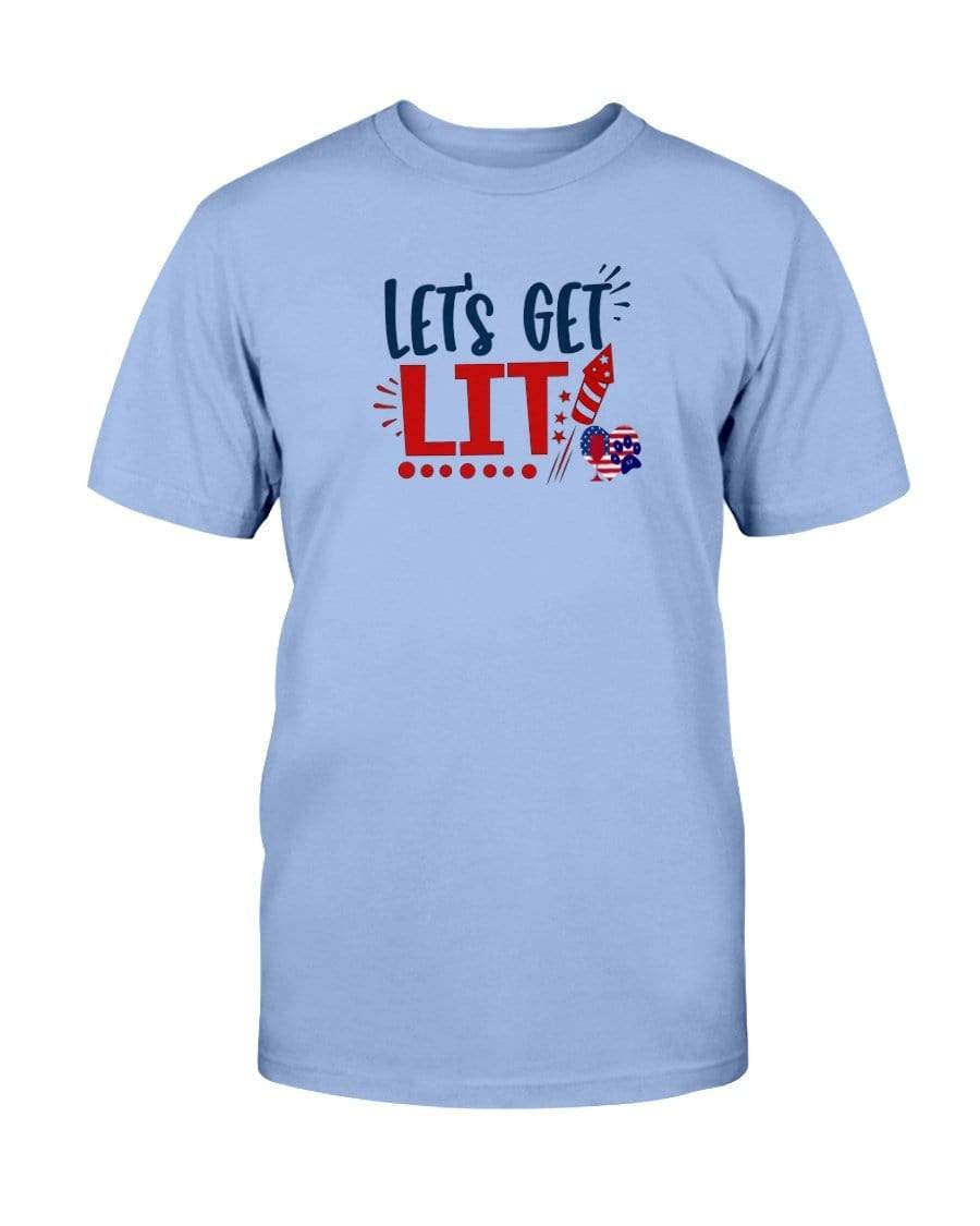 Shirts Carolina Blue / S Winey Bitches Co "Let Get Lit" Ultra Cotton T-Shirt WineyBitchesCo