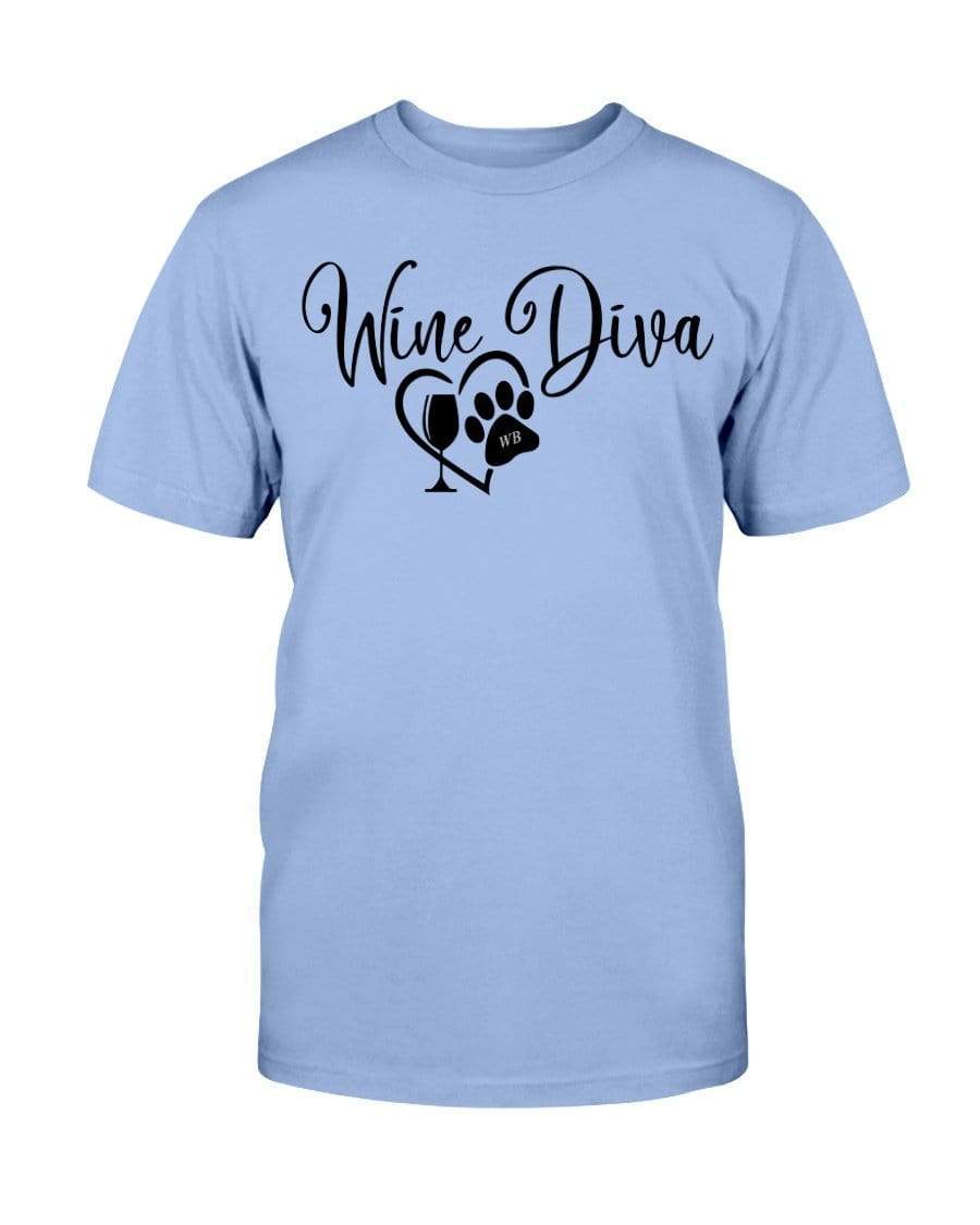 Shirts Carolina Blue / S Winey Bitches Co New "Wine Diva 2" Ultra Cotton T-Shirt WineyBitchesCo