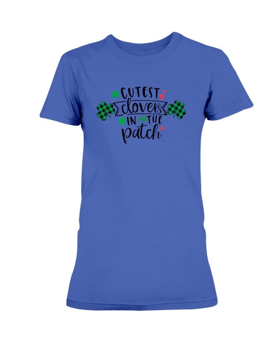 Shirts Cobalt / S Winey Bitches Co "Cutest Clovers in the Patch" Ladies Missy T-Shirt WineyBitchesCo