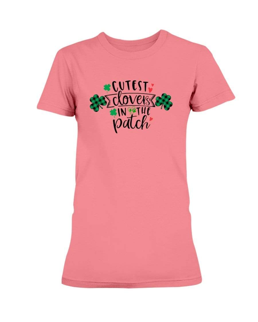 Shirts Coral Silk / S Winey Bitches Co "Cutest Clovers in the Patch" Ladies Missy T-Shirt WineyBitchesCo