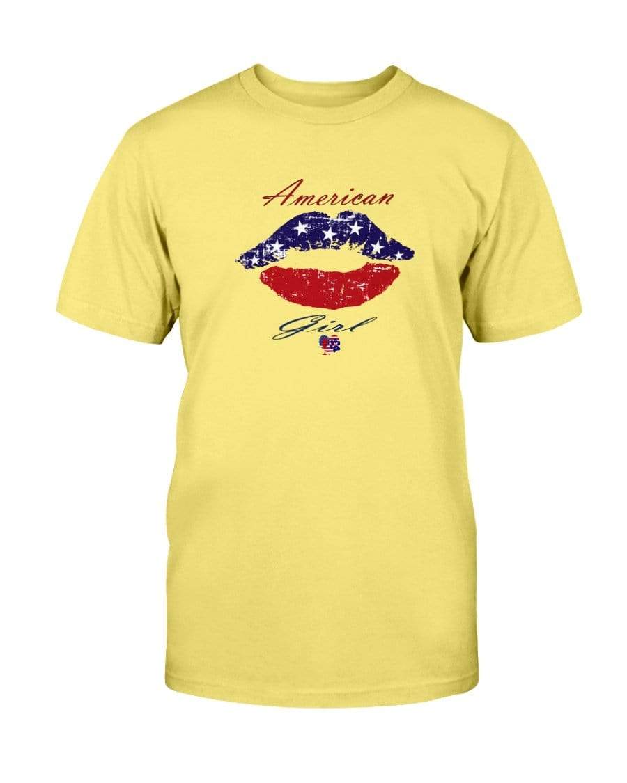 Shirts Cornsilk / S Winey Bitches Co "American Girl" Ultra Cotton T-Shirt WineyBitchesCo