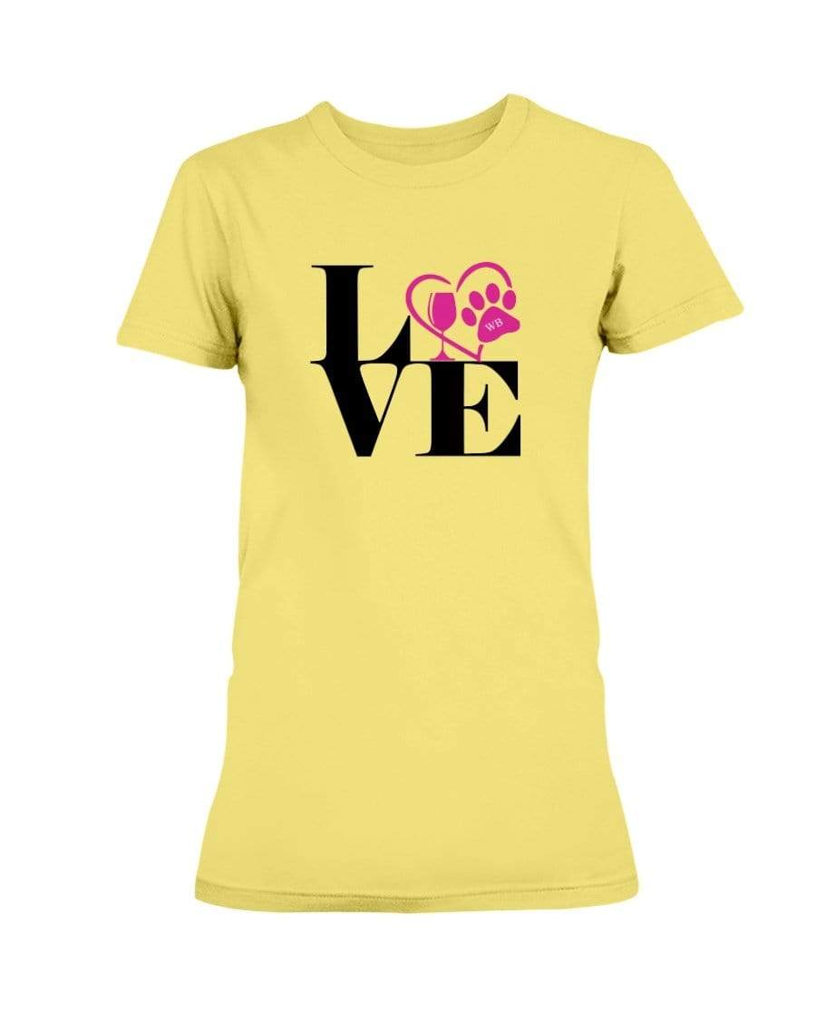 Shirts Cornsilk / S Winey Bitches Co "Love Squared" Ladies Missy T-Shirt WineyBitchesCo