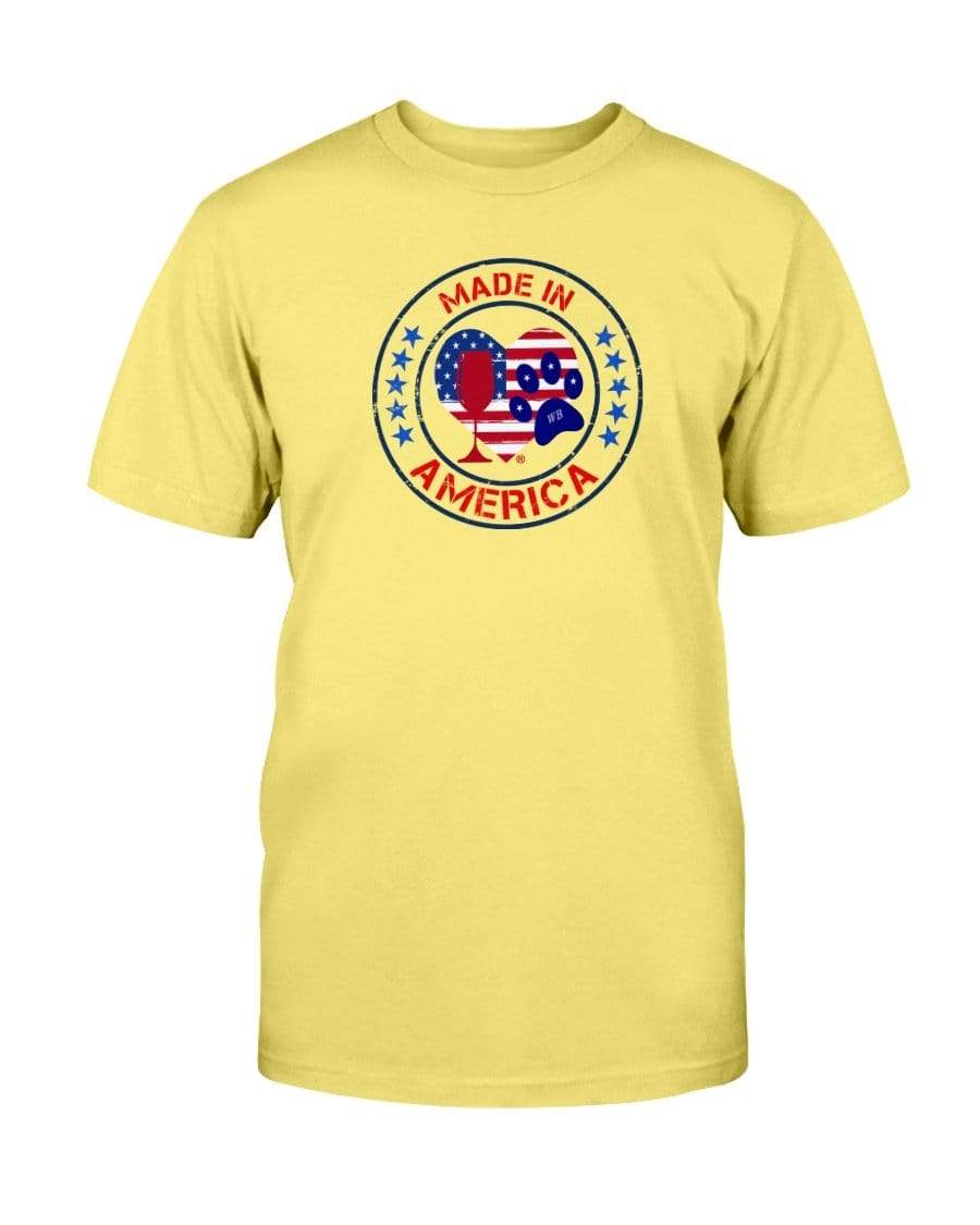 Shirts Cornsilk / S Winey Bitches Co "Made In America" Ultra Cotton T-Shirt WineyBitchesCo
