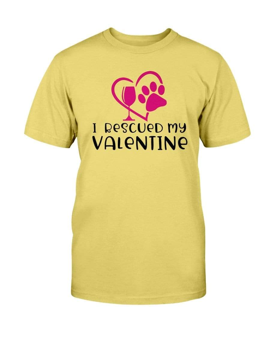 Shirts Daisy / S Winey Bitches Co "I Rescued My Valentine" Ultra Cotton T-Shirt WineyBitchesCo
