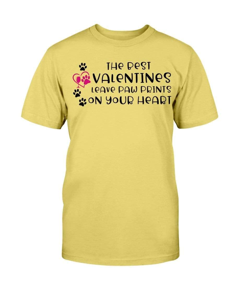 Shirts Daisy / S Winey Bitches Co "The Best Valentines Leave Paw Prints On Your Heart" Ultra Cotton T-Shirt WineyBitchesCo