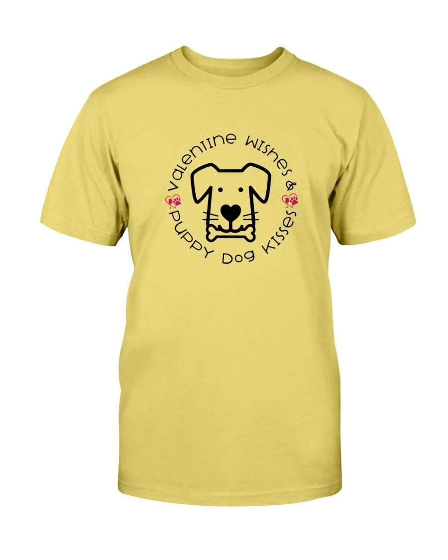 Shirts Daisy / S Winey Bitches Co "Valentine Wishes And Puppy Dog Kisses" (Dog) Ultra Cotton T-Shirt WineyBitchesCo