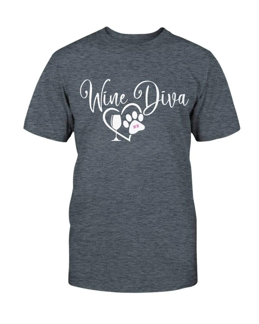 Shirts Dark Heather / S Winey Bitches Co New "Wine Diva 2" Ultra Cotton T-Shirt WineyBitchesCo