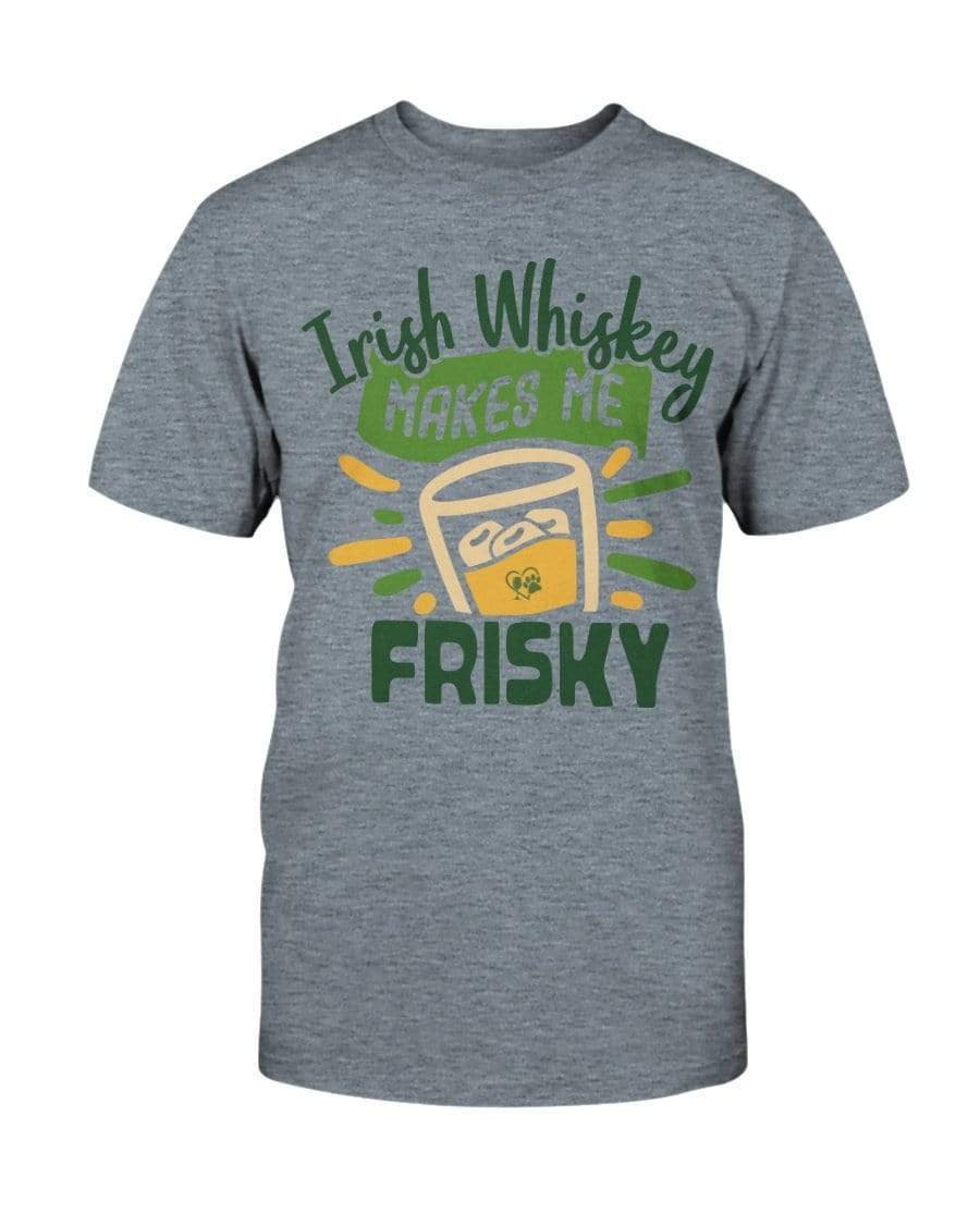 Shirts Heather Indigo / S Winey Bitches Co "Irish Whiskey Makes Me Frisky" Ultra Cotton T-Shirt WineyBitchesCo