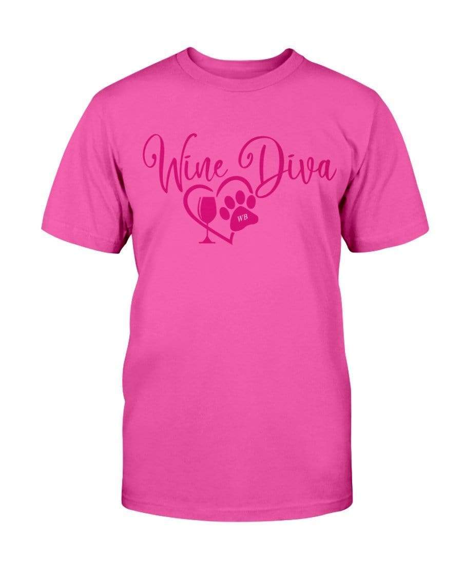 Shirts Heliconia / S Winey Bitches Co New "Wine Diva 2" Ultra Cotton T-Shirt WineyBitchesCo