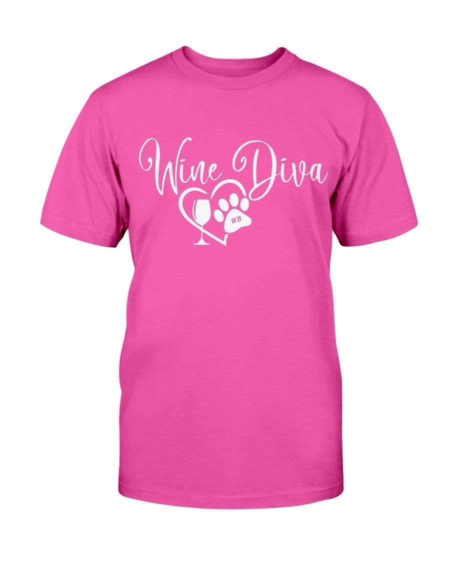 Shirts Heliconia / S Winey Bitches Co New "Wine Diva 2" Ultra Cotton T-Shirt WineyBitchesCo