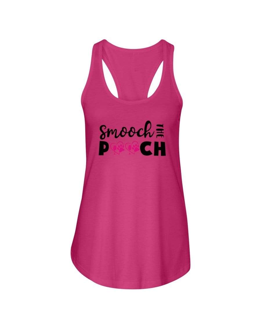 Shirts Hot Pink / XS Winey Bitches Co "Smooch The Pooch" Ladies Racerback Tank Top* WineyBitchesCo