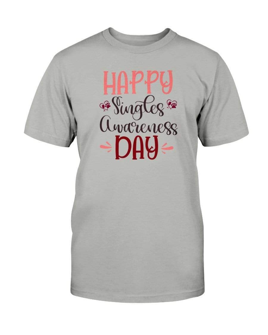 Shirts Ice Grey / S Winey Bitches Co "Happy Single Awareness Day" Ultra Cotton T-Shirt WineyBitchesCo
