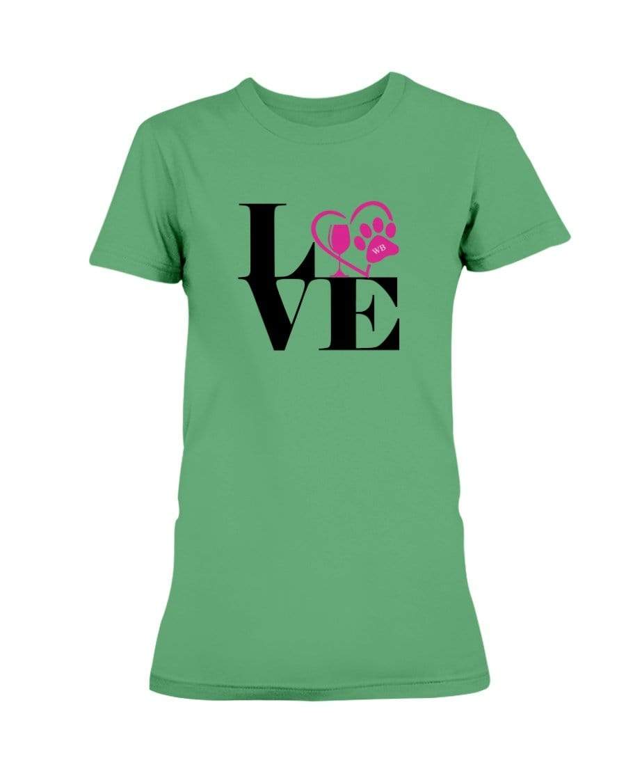 Shirts Irish Green / S Winey Bitches Co "Love Squared" Ladies Missy T-Shirt WineyBitchesCo