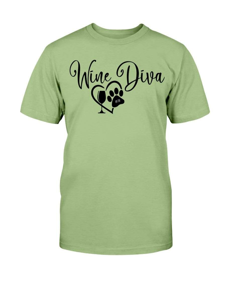 Shirts Kiwi / S Winey Bitches Co New "Wine Diva 2" Ultra Cotton T-Shirt WineyBitchesCo