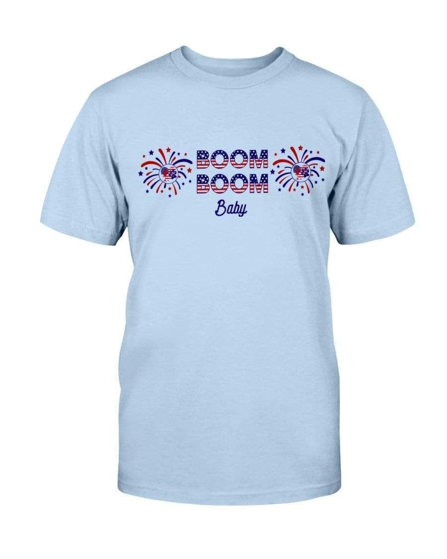 Shirts Light Blue / S Winey Bitches Co "Boom Boom Baby" Ultra Cotton T-Shirt-4th of July WineyBitchesCo