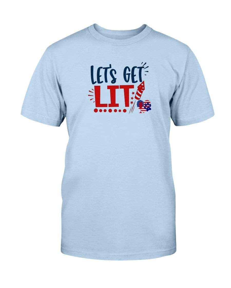Shirts Light Blue / S Winey Bitches Co "Let Get Lit" Ultra Cotton T-Shirt WineyBitchesCo