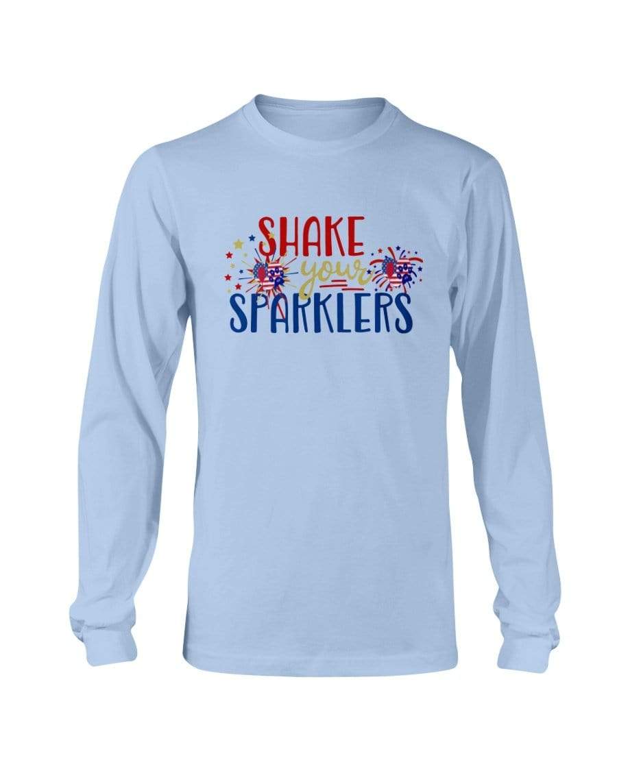 Shirts Light Blue / S Winey Bitches Co "Shake your Sparklers" Long Sleeve T-Shirt WineyBitchesCo