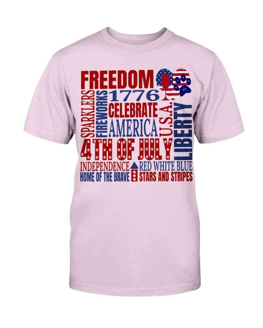 Shirts Light Pink / S Winey Bitches Co "Celebrate America" Ultra Cotton T-Shirt-4th of July WineyBitchesCo