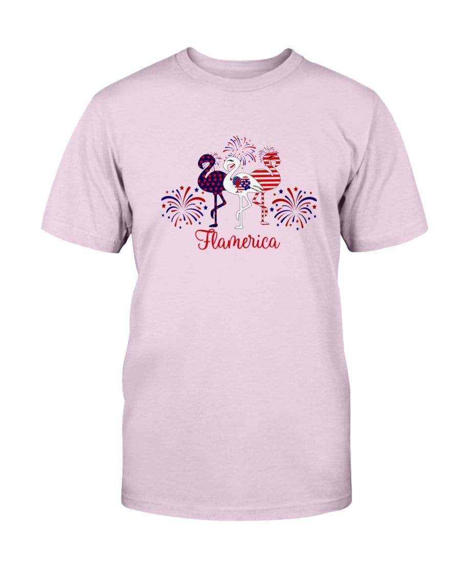 Shirts Light Pink / S Winey Bitches Co " Flamerica" Patriotic Flamingo Ultra Cotton T-Shirt WineyBitchesCo