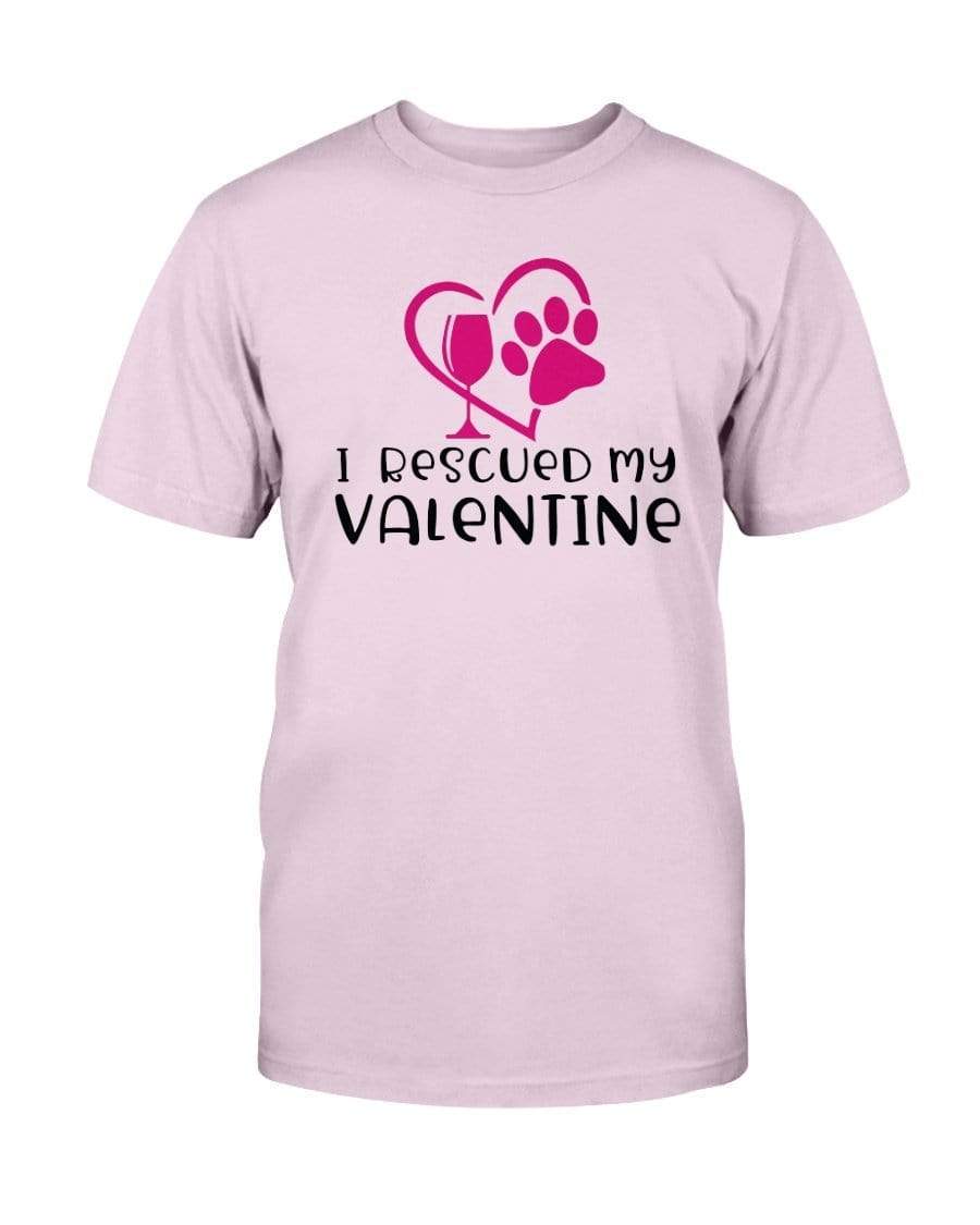 Shirts Light Pink / S Winey Bitches Co "I Rescued My Valentine" Ultra Cotton T-Shirt WineyBitchesCo