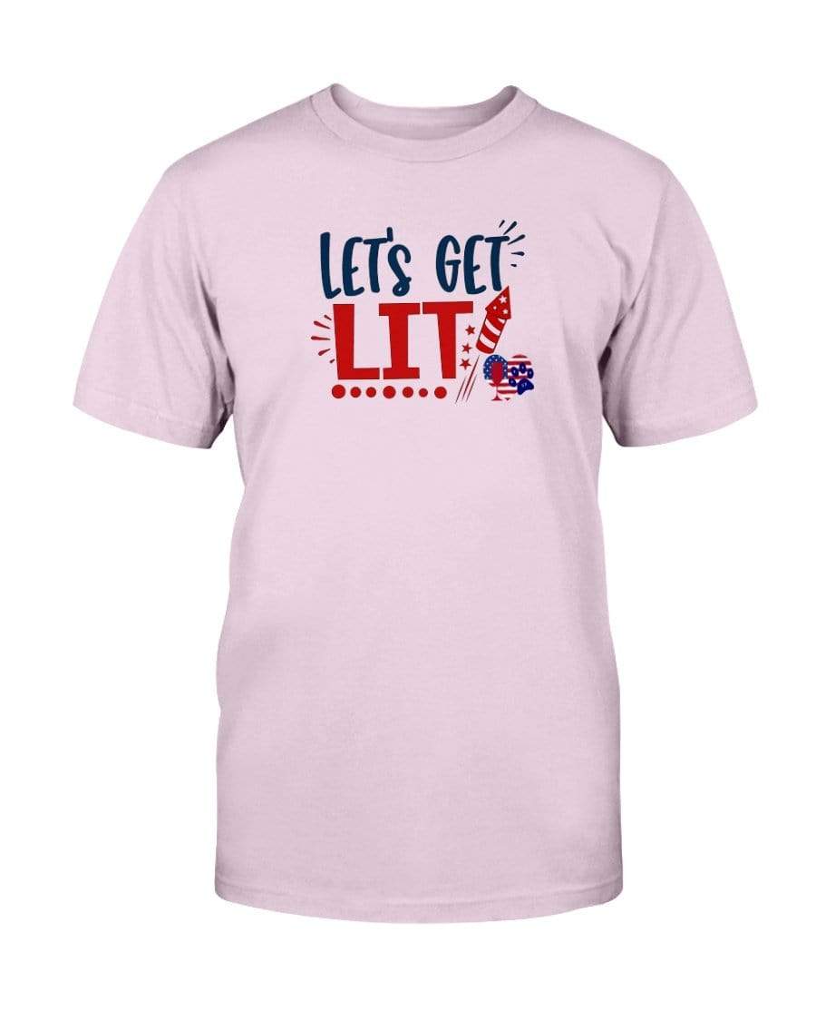 Shirts Light Pink / S Winey Bitches Co "Let Get Lit" Ultra Cotton T-Shirt WineyBitchesCo