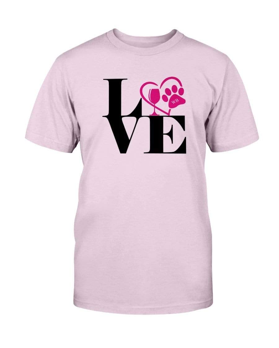 Shirts Light Pink / S Winey Bitches Co "Love Squared" Ultra Cotton T-Shirt WineyBitchesCo