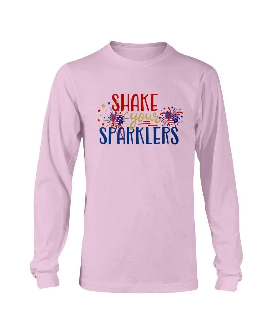 Shirts Light Pink / S Winey Bitches Co "Shake your Sparklers" Long Sleeve T-Shirt WineyBitchesCo