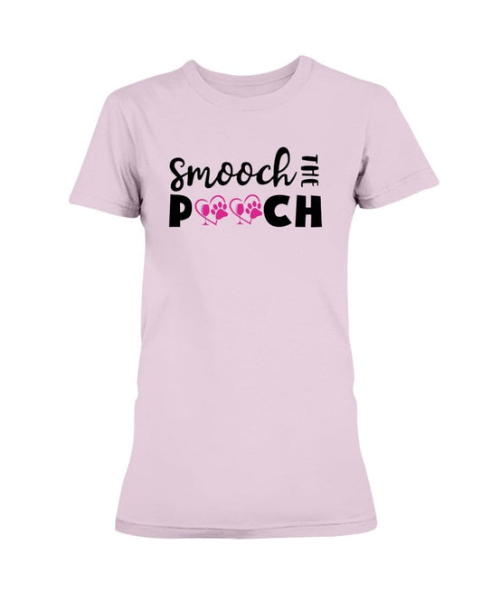 Shirts Light Pink / S Winey Bitches Co "Smooch The Pooch" Ladies Missy T-Shirt WineyBitchesCo