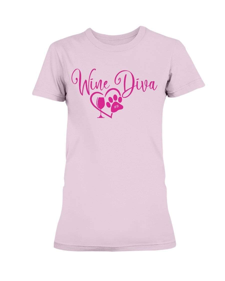 Shirts Light Pink / XS Winey Bitches Co New "Wine Diva 2" Ultra Ladies T-Shirt WineyBitchesCo