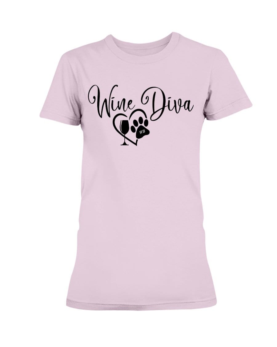 Shirts Light Pink / XS Winey Bitches Co New "Wine Diva 2" Ultra Ladies T-Shirt WineyBitchesCo