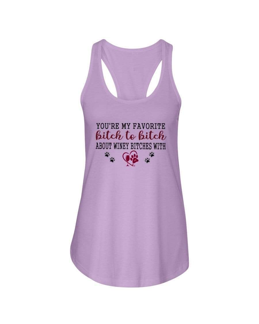 Shirts Lilac / XS Winey Bitches Co Ultra "Favorite Bitch to Bitch" Ladies Racerback Tank WineyBitchesCo